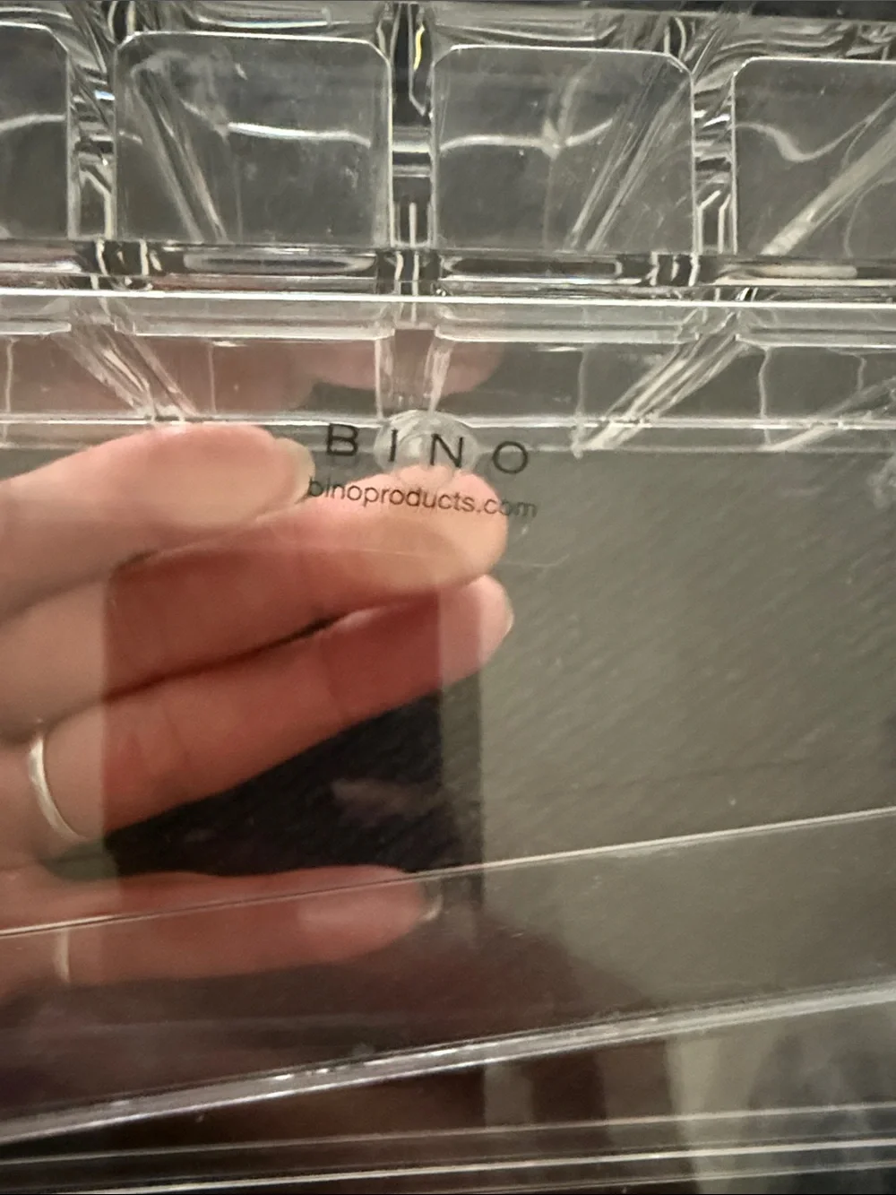 Clear Acrylic Makeup Organizer Tray - Transparent Cosmetic Storage